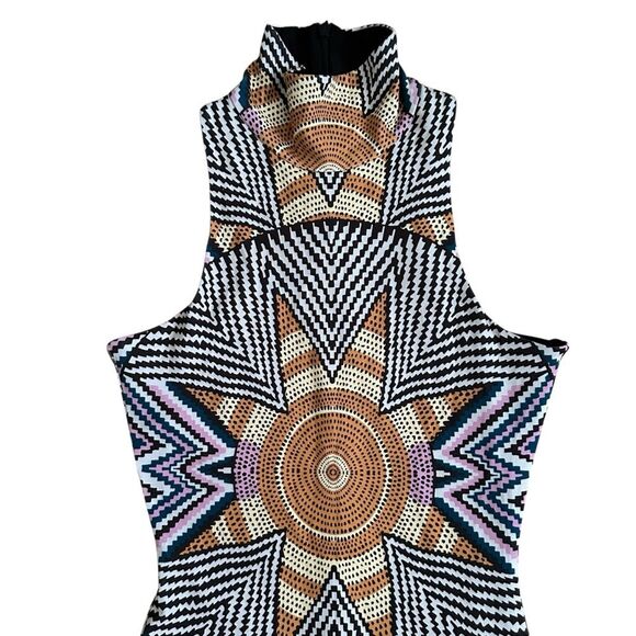 Mara Hoffman High Neck Starburst Print Midi Dress Size S - Picture 3 of 8